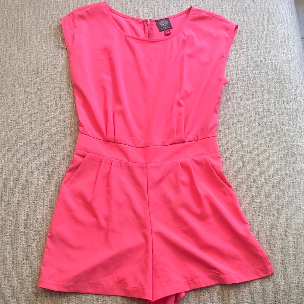 Vince Camuto Bright Pink Romper- size XS